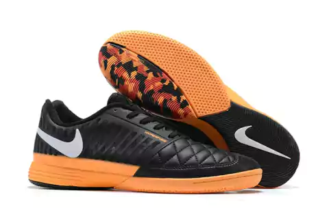 Chuteira de Futsal Nike 5 Lunar Gato II IC Preta