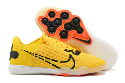 Chuteira de Futsal Nike 5 Lunar Gato II IC Amarelo