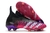 Chuteira Adidas Predator Freak .1 Low FG Rosa, Lilás e Preta Cano Alto Campo