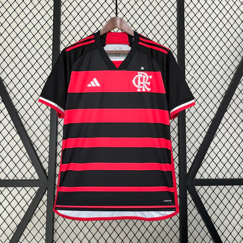 Camisa Versão Torcedor Home Flamengo 2024/2025 Lisa ou Personalizada