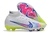 Chuteira Nike Zoom Mercurial Vapor 15 Elite Branca Cano Alto Campo