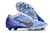 Chuteira Nike Zoom Mercurial Vapor 15 Elite Azul e Branca Campo - loja online