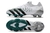 Chuteira Adidas Predator Freak .1 Low Branca e Verde FG Campo - Itabuna Chuteiras