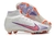 Chuteira Nike Zoom Mercurial Vapor 15 Elite Branca Cano Alto Campo