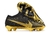 Chuteira Nike Zoom Mercurial Vapor 15 Elite Preta Com Dourado Campo