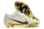 Chuteira Nike Zoom Mercurial Vapor 15 Elite Branca Com Dourado Campo