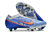 Chuteira Nike Mercurial Air Zoom 9 Elite SG-PRO Trava Mista Branca e Azul