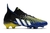 Chuteira Adidas Predator Freak Cano Alto .1 Low FG Cano Alto Preta, Azul e Amarela Campo - comprar online