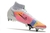 Chuteira Nike Mercurial Vapor 14 Elite SG-PRO Branca com Rosa Trava Mista - comprar online