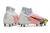 Chuteira Nike Mercurial Vapor 14 Elite SG-PRO Branca com Rosa Trava Mista - Itabuna Chuteiras