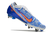 Chuteira Nike Mercurial Air Zoom 9 Elite SG-PRO Trava Mista Branca e Azul na internet