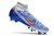 Chuteira Nike Mercurial Air Zoom 9 Elite SG-PRO Trava Mista Branca e Azul - comprar online