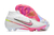 Chuteira Nike Zoom Mercurial Vapor 15 Elite Cano Alto Campo Branca