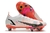 Chuteira Nike Mercurial Superfly 8 Elite SG-PRO Branca e Rosa Trava Mista