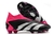 Chuteira Adidas Predator Accuracy Preta com Rosa Campo