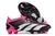 Chuteira Adidas Predator Accuracy Preta com Rosa Campo