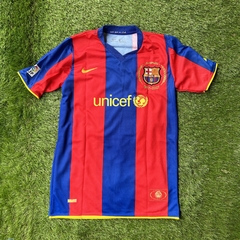 CAMISETA RETRO - BARCELONA 2007- RONALDINHO Y MESSI - comprar online