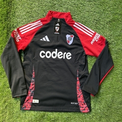 BUZO MEDIO CIERRE - RIVER PLATE 2025 - NEGRO - comprar online