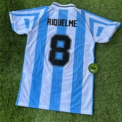 CAMISETA RETRO - AFA - COPA AMERICA 1997 - AIMAR/RIQUELME/ORTEGA/BATISTUTA - comprar online