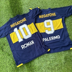 CAMISETA RETRO - BOCA JUNIORS 2008 - RIQUELME Y PALERMO