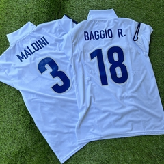 CAMISETA RETRO - ITALIA 1998 - ALTERNATIVA - BAGGIO Y MALDINI