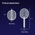 Xiaomi Mosquito Killer Lamp Foldable Bug Zapper USB Rechargeable Multicunctional Kill Fly Swatter Electric Shocker Racket - comprar online