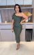 Vestido Midi Com Laço Malha Prada Jhesley - loja online