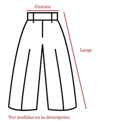 Pantalon Sastrero Wide