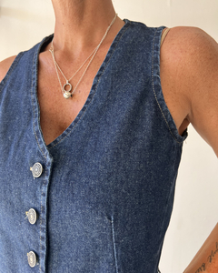 Chaleco Denim Blue Intense - El Atelier