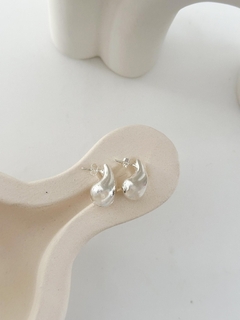 Aros Gota enchapado en Plata