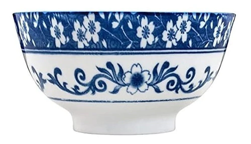 Bowl De Porcelana 15x7,5 Cm Blue Garden Lyor