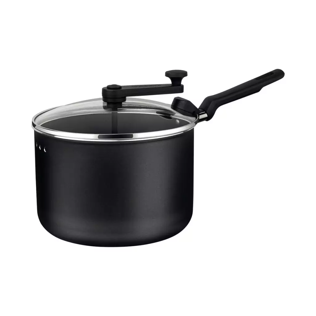 Pipoqueira Tramontina Paris em Alumínio com Revestimento Antiaderente Starflon Max Grafite 22 cm 3,5 L
