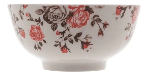 Bowl porcelana lyor pink garden 15x7,5cm