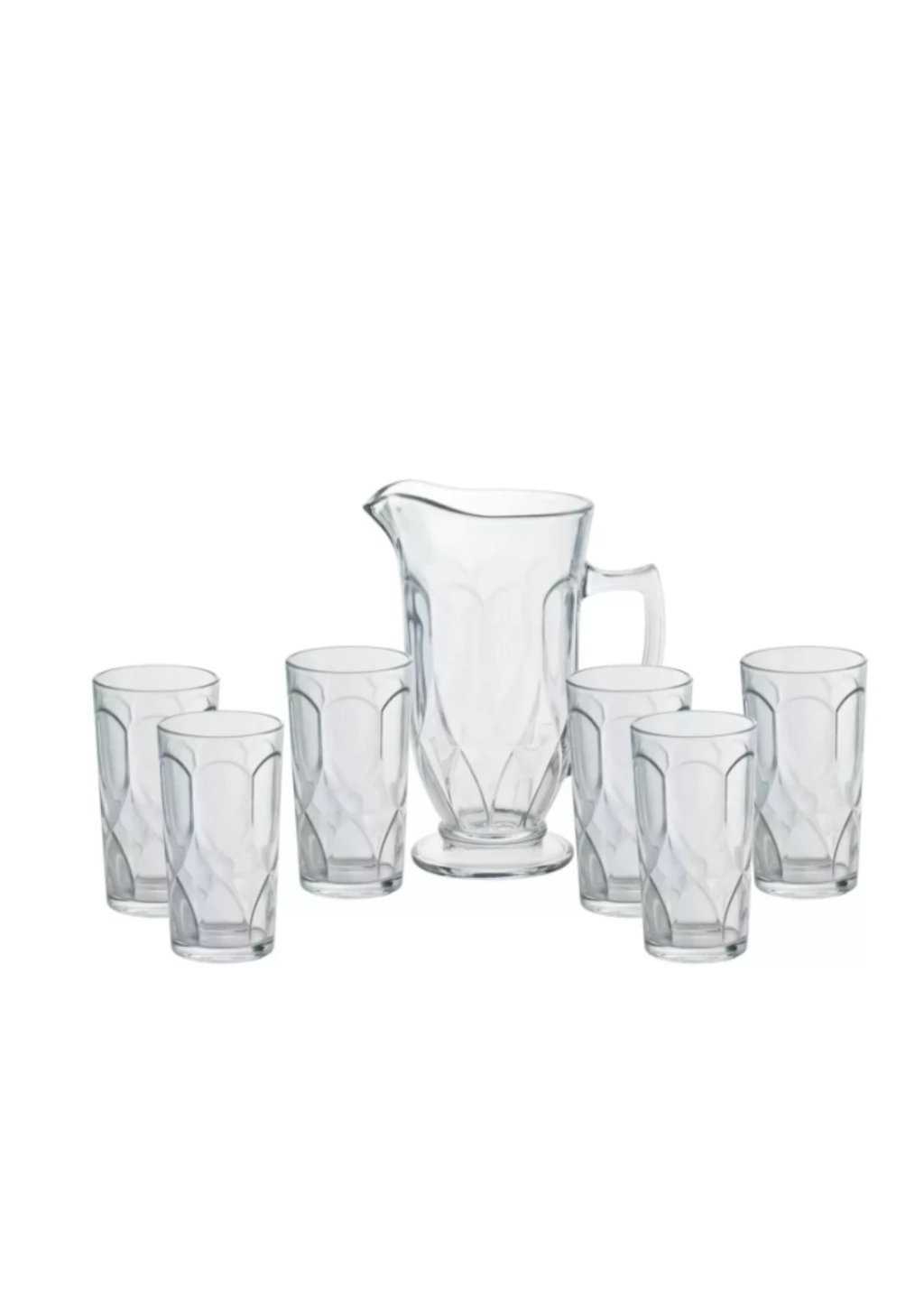 Conj. 7 peças Jarra e copos Curves Bon Gourmet