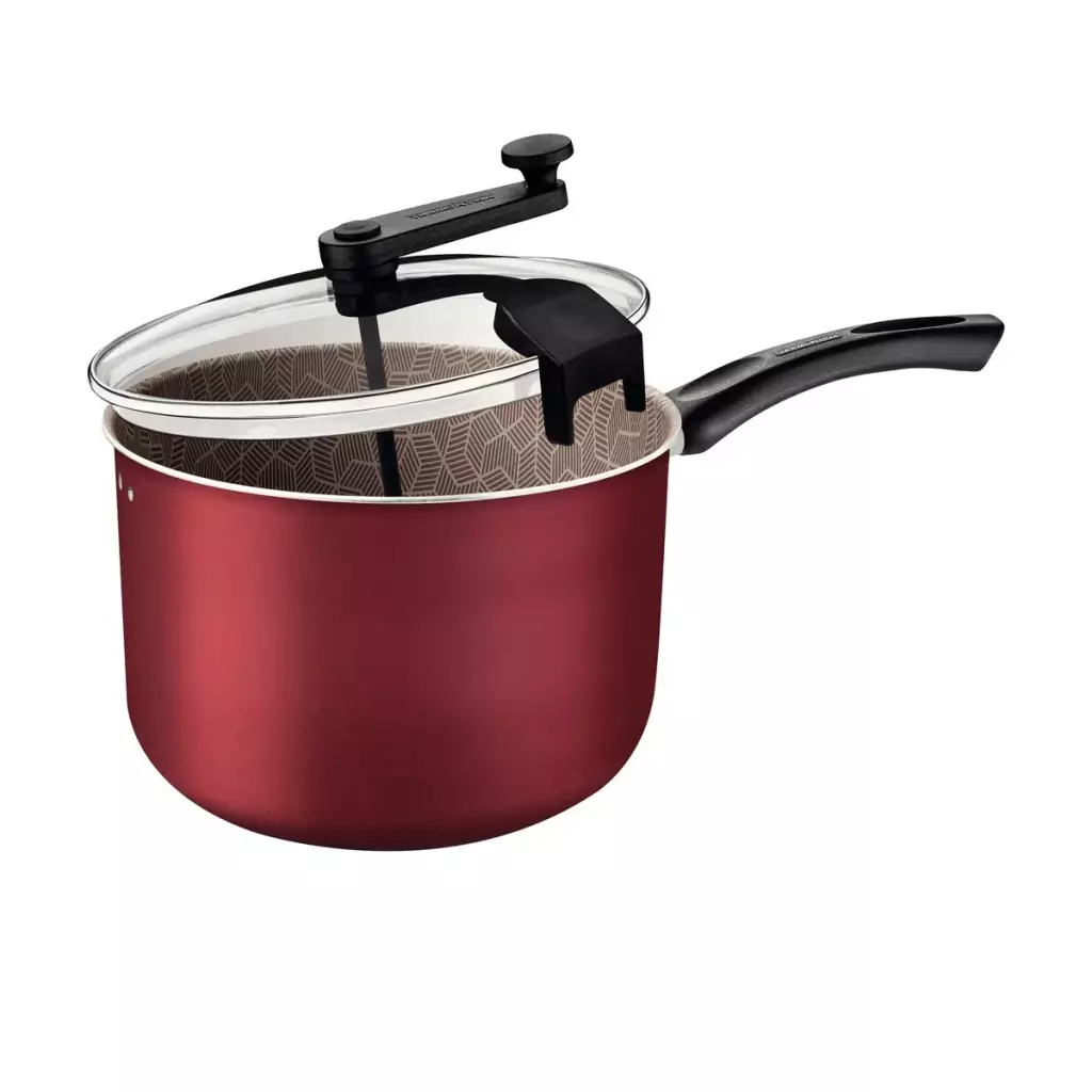 Pipoqueira Tramontina Paris em Alumínio com Revestimento Antiaderente Starflon Max Vermelho 22 cm 3,5 L