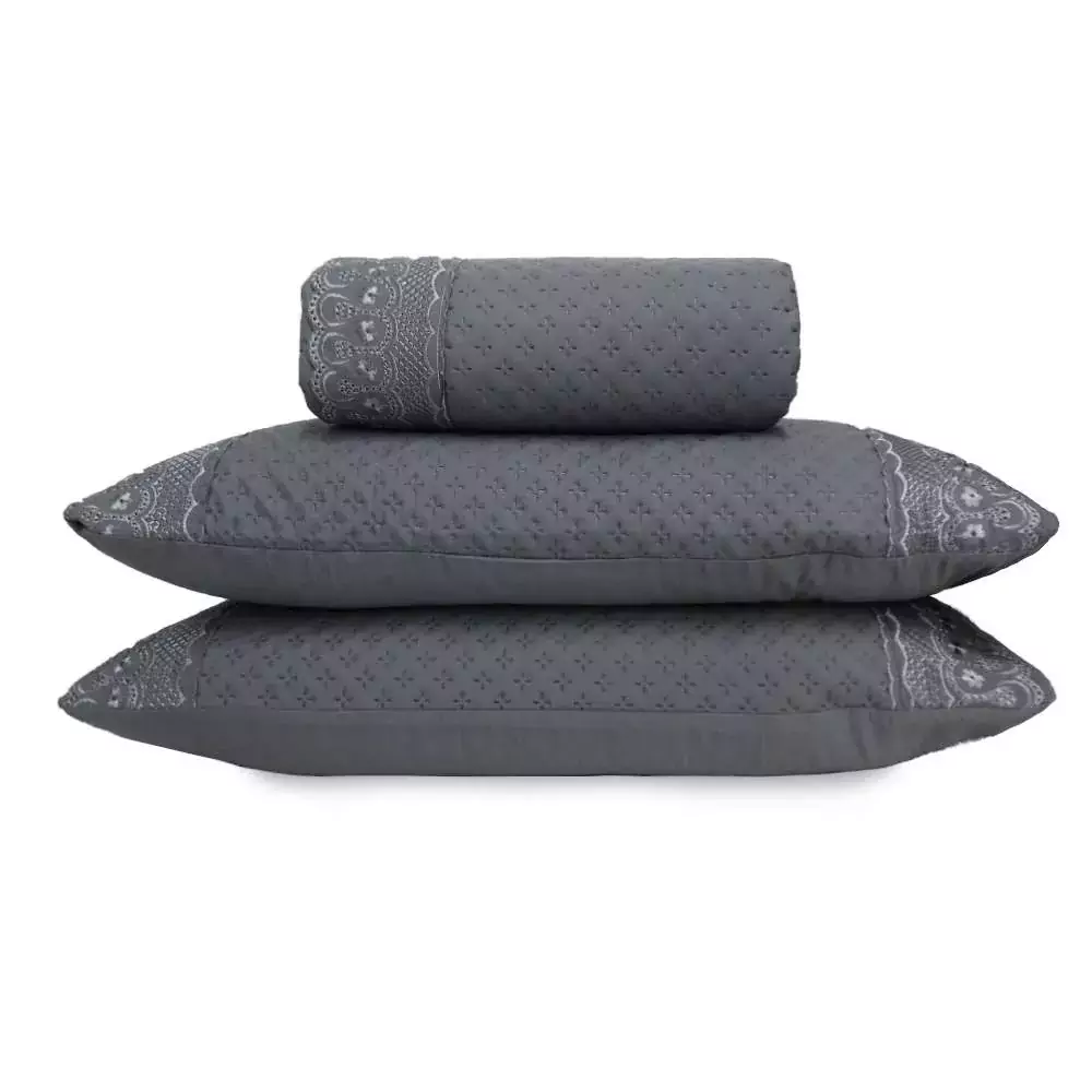 Kit Colcha 3 Peças Bordare Casal - Appel