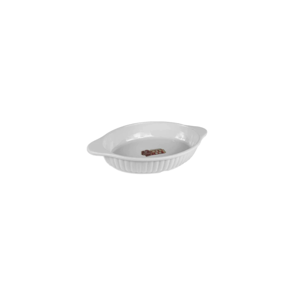 Tigela de Melamina Branco Oval 550ml