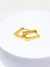 Imagem do ARGOLA SQUARE PRATA E DOURADO