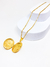 COLAR RELICÁRIO FORGET-ME-NOT PRATA E DOURADO - Esmero Joias