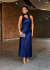 Vestido midi de cetim. - Loja Helena Alves