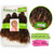 Cabelo Fibra Orgânica Cachos Afro 285 Gramas Goivo Bundles Um Pacote Faz 1 Cabeça Sleek