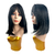 Peruca Modelo Riana Wig Organica Com Franja Curta Aspecto De Cabelo Humano
