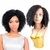 Peruca Front Lace Modelo Stefani Fibra Organica Premium Cabelo Cacheado Afro