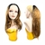 Peruca Half Wig 2 Em 1 Vira Rabo De Cavalo Cabelo Organico Aspecto Natural 50 Cm na internet
