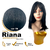 Peruca Modelo Riana Wig Organica Com Franja Curta Aspecto De Cabelo Humano - comprar online