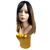 Peruca Modelo Riana Wig Organica Com Franja Curta Aspecto De Cabelo Humano - Rass Hair