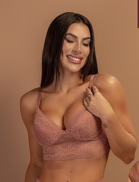 Sutiã top renda Bojo JESSICA - Rosê Callas - comprar online