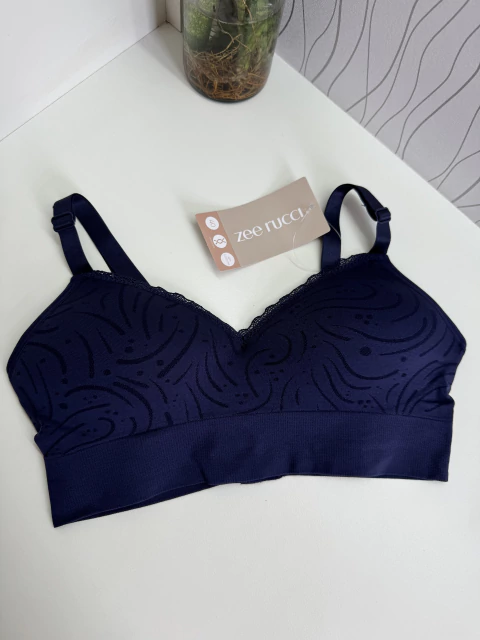 Sutiã Zee Rucci - CONFORT AZUL JACQUARD - comprar online