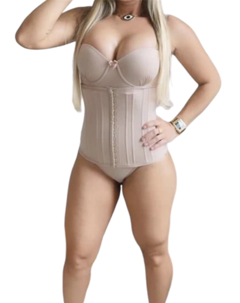 Espartilho cinta modelador 12 barbatanas