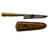 Faca inox cabo de Oliveira com bainha de couro envernizada 6"